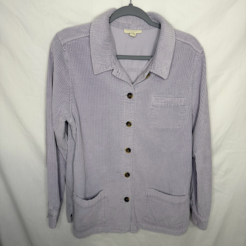 Appleseed's Lavender Corduroy Utility Jacket